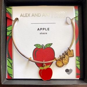 Alex and Ani Teacher Apple Bangle Bracelet